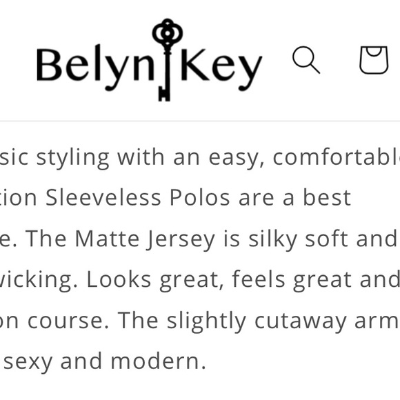 Women’s Belyn Key sleeveless golf shirt - Picture 3 of 5